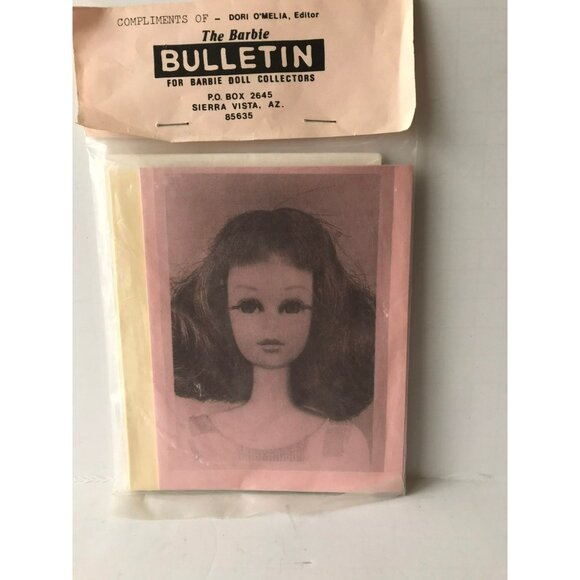 Vintage 1982 The Barbie Bulletin Notecards "For The Barbie Collectors" Dori - Picture 2 of 7